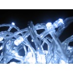 Connectable 17.5M 300 LED Christmas Icicle Lights - White