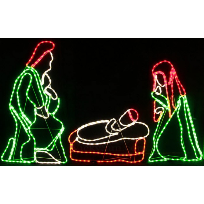 120CM LED Birth of Jesus Scene Nativity Christmas Motif Rope Lights