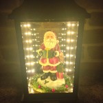 40 CM Santa Claus Lamp Toy Ornament Music and Led