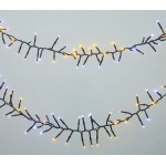 500 LED Connectable Cluster String Light Warm White And White Colour